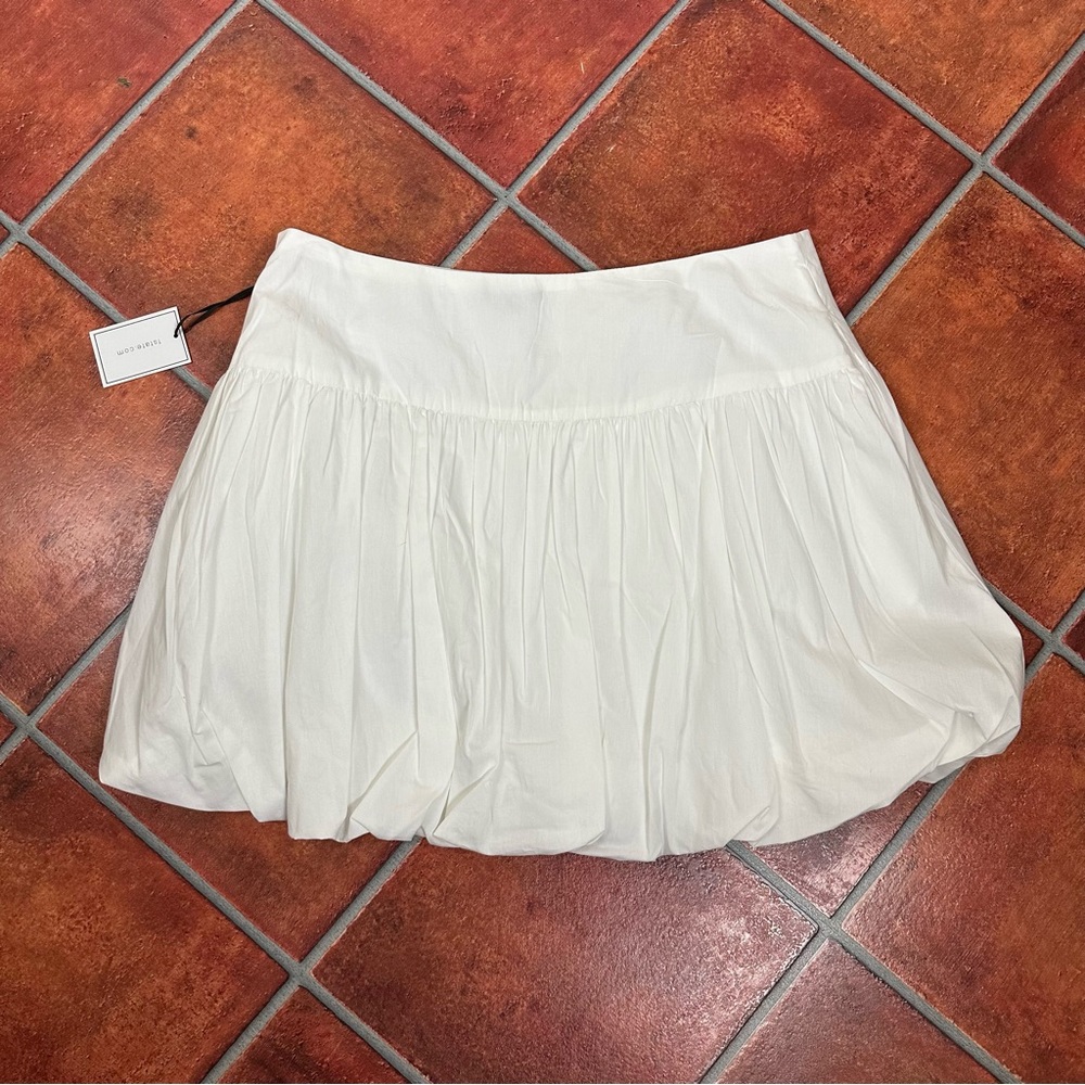 NWT 1. State Cream Ruffle Hem Skirt w/ Pockets